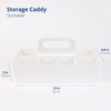 BLUE GINKGO Multipurpose Caddy Organizer - Stackable Plastic Caddy with