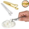 2PCS Mini Serving Tongs, 102mm Mini Non-Slip Sugar Tong, Ice