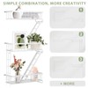 SweetSage Fire Escape Shelf - 3 Tier White Wall Display
