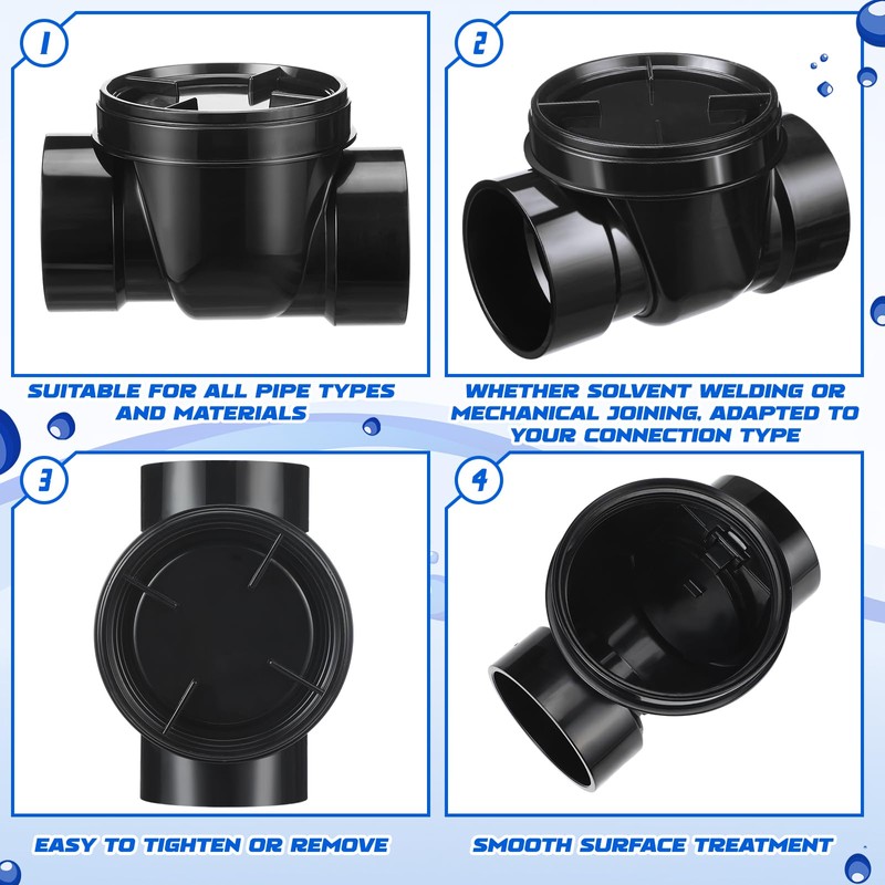 Tondiamo 3 Inch Backwater Valve Drain Backflow Preventer Valve Prevent