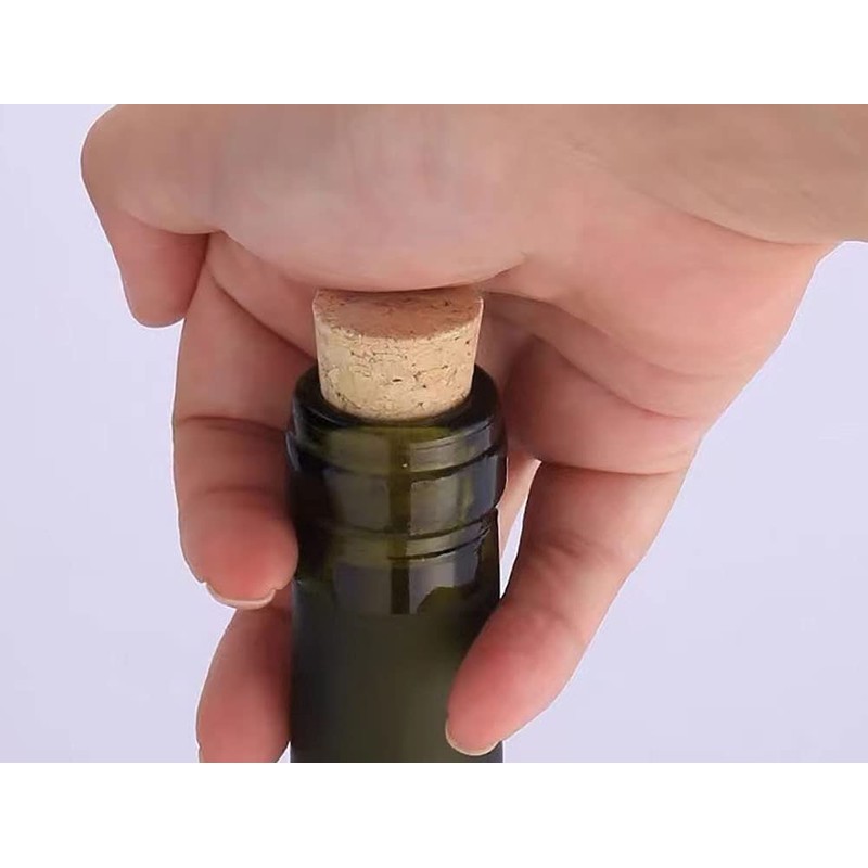 Aliotech 10PCS Natural Soft Wood Corks Tapered Wooden Bottle Stopper