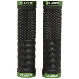 Clarks Vice Lock-On Handlebar Grip Black with Green Anodised End