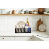 Rehuei Metal Paper Plate Organizer & Utensil Holder for Countertop,
