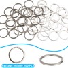 VIDETOL 200 Pcs Key Rings, 30mm Key Ring Hoop, Metal