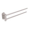 Stainless Steel Toilet Paper Bracket Single Seat 2 Poles Rotatable