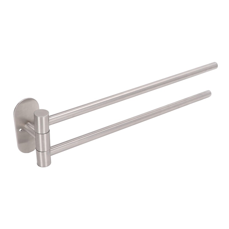 Stainless Steel Toilet Paper Bracket Single Seat 2 Poles Rotatable