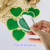8 PCS 2.2 inch Chrome Heart Patches，Self Adhesive Chenille Patches