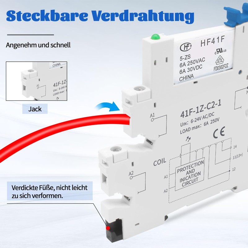RelayWell 5 V Relay Din Rail; Silm, Solenoid Power Relay