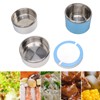 Lunch Box, 3 Layers Stackable Stainless Steel Thermal Insulated Lunch