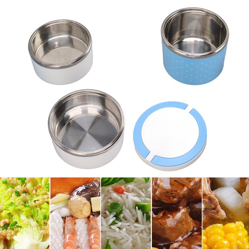Lunch Box, 3 Layers Stackable Stainless Steel Thermal Insulated Lunch