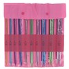 Vvikizy 10in Knitting Needles Set, Metal Single Pointed 25cm Colored