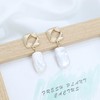 Pearl Earrings for Women 925 Sterling Silver Post 15-20mm 14K
