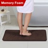 Memory Foam Coral Fleece Non Slip Bathroom Mat, Super Soft