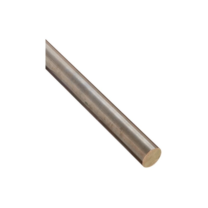 655 Bronze Round Bar, Unpolished (Mill) Finish, H04 Temper, ASTM