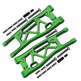 GPM Aluminium 6061-T6 Front Lower Arms -23Pc Set for TRAXXAS 1/8 4Wd Sledge Monster Truck-95076-4 (Green)