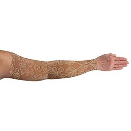 Lymphedivas Grace Arm Sleeve 20-30mmHg Long with Diva Diamond Band (Large)