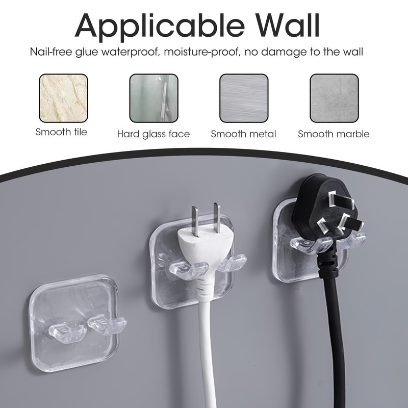 Bowcig 4 Pcs Razor Holder for Shower Self Adhesive Waterproof