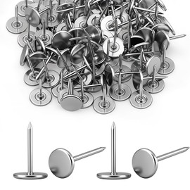 100 Pcs Extra Long Push Pins, Silver Heavy Duty Thumb Tacks