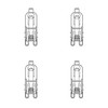 Mitsubishi Mirrorless Line Bolt Halogen Lamp 《Halopin》 110V 25W Frosted Type G9 Base JD110V25W/F/G9/P2 (4 Pieces)
