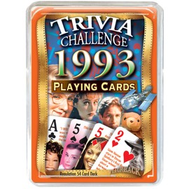 Flickback 1993 Trivia Playing Cards: 30th Birthday or Anniversary Cards