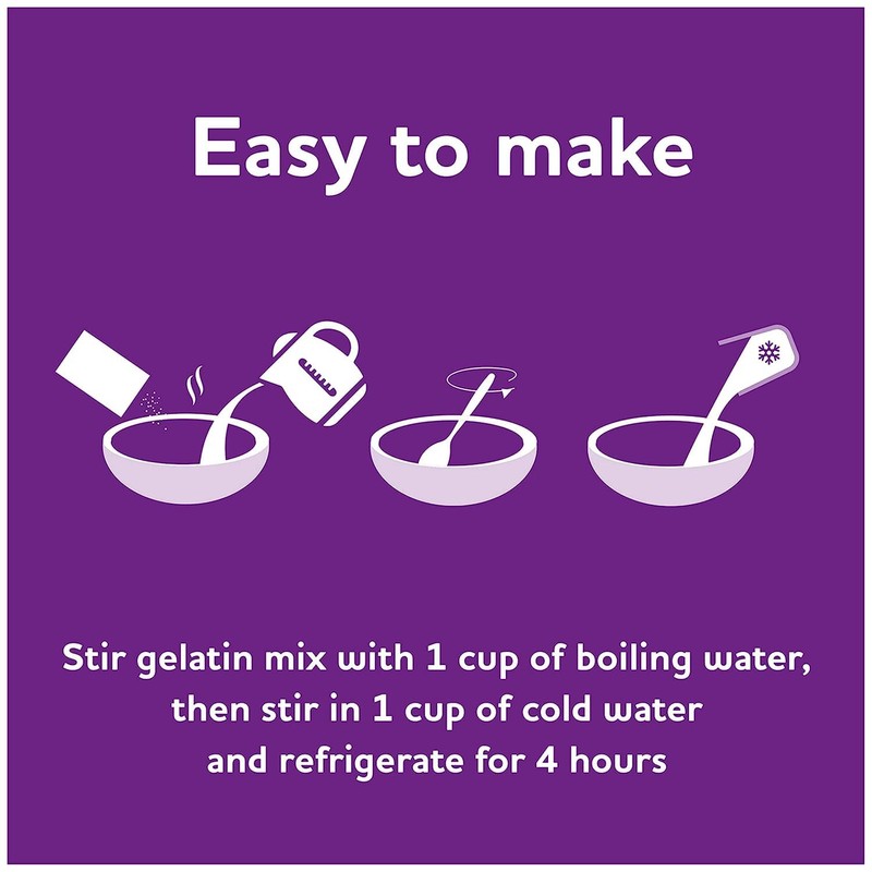 Jell-o, Gelatin Dessert, Grape (Pack of 2)