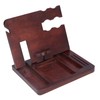 Desktop Storage Bracket Multifunctional Wooden Mobile Phone Base Watch Glasses