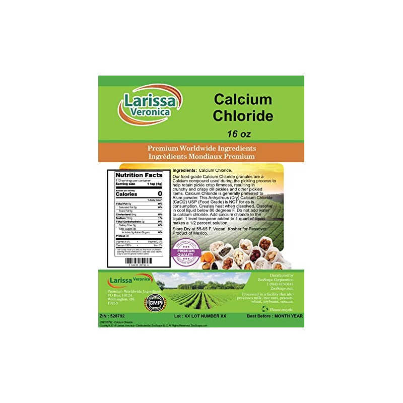 Calcium Chloride (16 oz, ZIN: 528792)