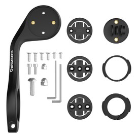CooSpo Bicycle Computer Mount, Quick Release Mount for Garmin, Wahoo, Bryton, Bicycle Computer, Compatible with Gopro, Out Front Bicycle Computer Extended Mount