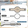2 Pcs Silicone Bread Sling for Dutch Oven Liners Silicone