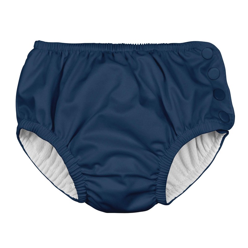 i Play Unisex Swim Diaper Navy Solid-4T