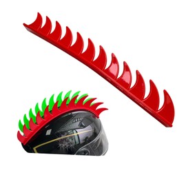 HHongJM Mohawk for Helmet Wigs Hair Helmet Mohawk Decoration Hawk for Motorcycle Bicycle Snowboarding Skiing Biking Cycling Helmets Red Color (Helmet Not Included)