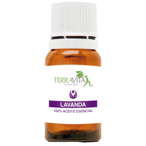 Aceite esencial de Lavanda 20 ml Terravita 100% puro, grado terapéutico, calidad Premium, ideal para aromaterapia