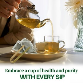 VINAREEN, 50 Premium Guava Leaves Tea Bags, 100% Natural Guava Leaf Tea, Graviola Tea, Te de Hojas De Guayaba, No Sugar, No Caffeine, No Gluten, Vegan - Boost Immunity & Rich in Antioxidants.