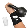 Kettlebell Wrist Guards, Shock Absorbing Wrist Band Protection with Plastic