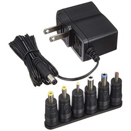 ELPA AC to DC Multi Adapter 6V Switching Household Outlet to DC 6V Voltage High Capacity 1000mA ACD-060S