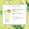 Monin Cucumber Syrup 33.8 Fl Oz Allergen Free for Cocktails