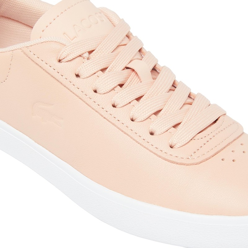 Lacoste Tenis Sneakers Baseshot EVO para Mujer, Rosado, 24.5 cm
