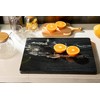 Adolif Natural Black Marble Pastry and Cutting Board, 12x16x0.7 Inch,