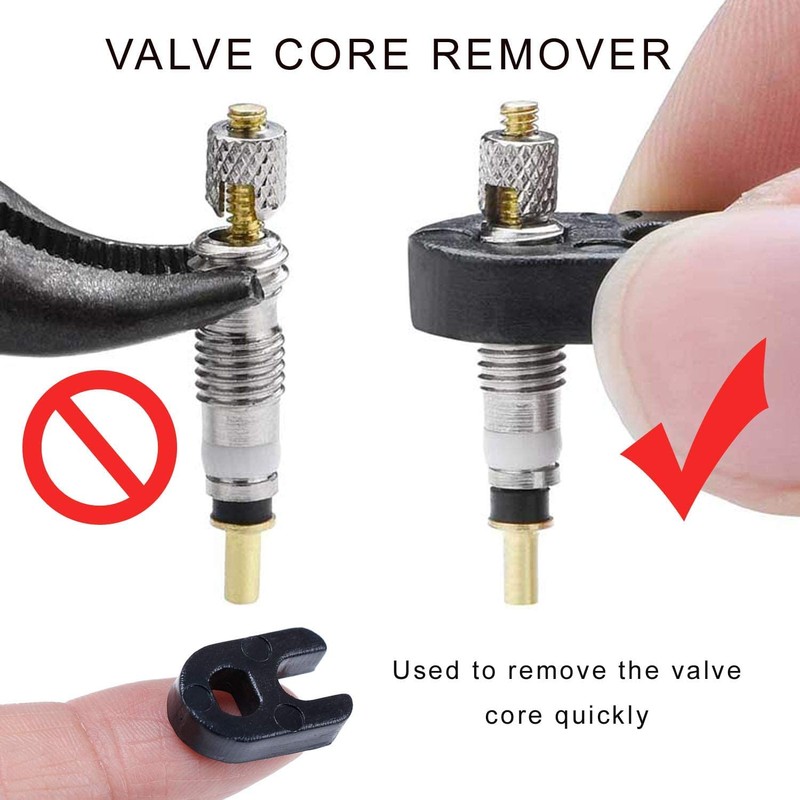 KEWAYO Presta Valve Core Tool Set, 18Pcs Valve Repair Kit,