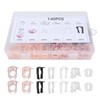 OXCANO 140Pcs Fuel Line Retainer Clips Assortment Kit, 7 Popular