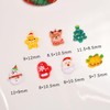Christmas Snowflake Nail Art Charms 3D Resin Christmas Nail Charms