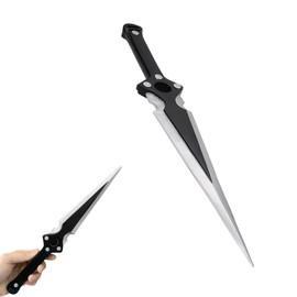 XMHBG 1 PCS 14" Foam Throwing Knife Dagger, Professional Foam Sword Fake Knife for Cosplay, Halloween Costume, Theater Props, and Training