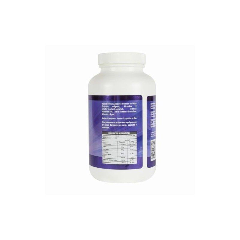 Biotina Con Vitamina E 200 Cápsulas Naturagel