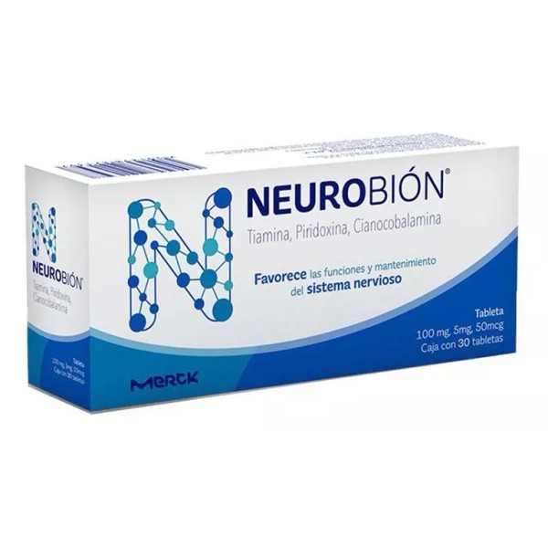 Merck Neurobion 100 / 5 Mg /50 Mcg Caja Con 30 Tabletas