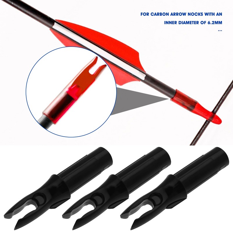 VGOL 50PCS Archery Arrow Nocks for Carbon Arrow Nocks with