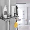 Hoomtaook Shower Shelf for Shower Rail Shower Caddy No Drilling