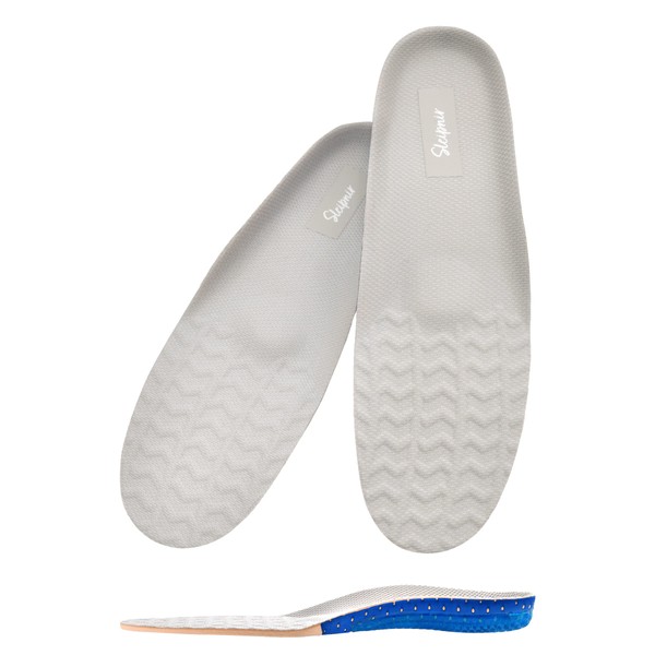 Sleipnir White Sneakers, Shock Absorption, Insole, Unisex, Running, Walking, Sports,