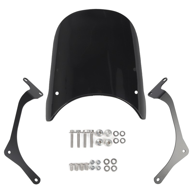 Motorcycle Front Windshield PC Airflow Wind Deflector Fairing Windscreen for