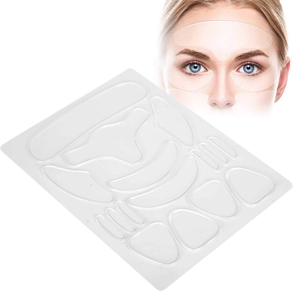 Anti Wrinkle Patches, 16pcs Reusable Silicon Anti Wrinkle Patches Chest