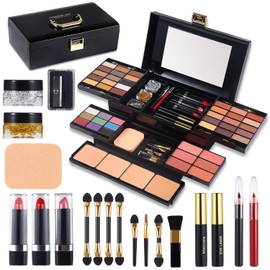 MISS ROSE Paleta De Maquillaje Para Sombra De Ojos, combinación con sombra de ojos Colorete facial Cejas en polvo Delineador de ojos Lápiz Espejo, Kit de maquillaje todo en uno para mujer Kit completo